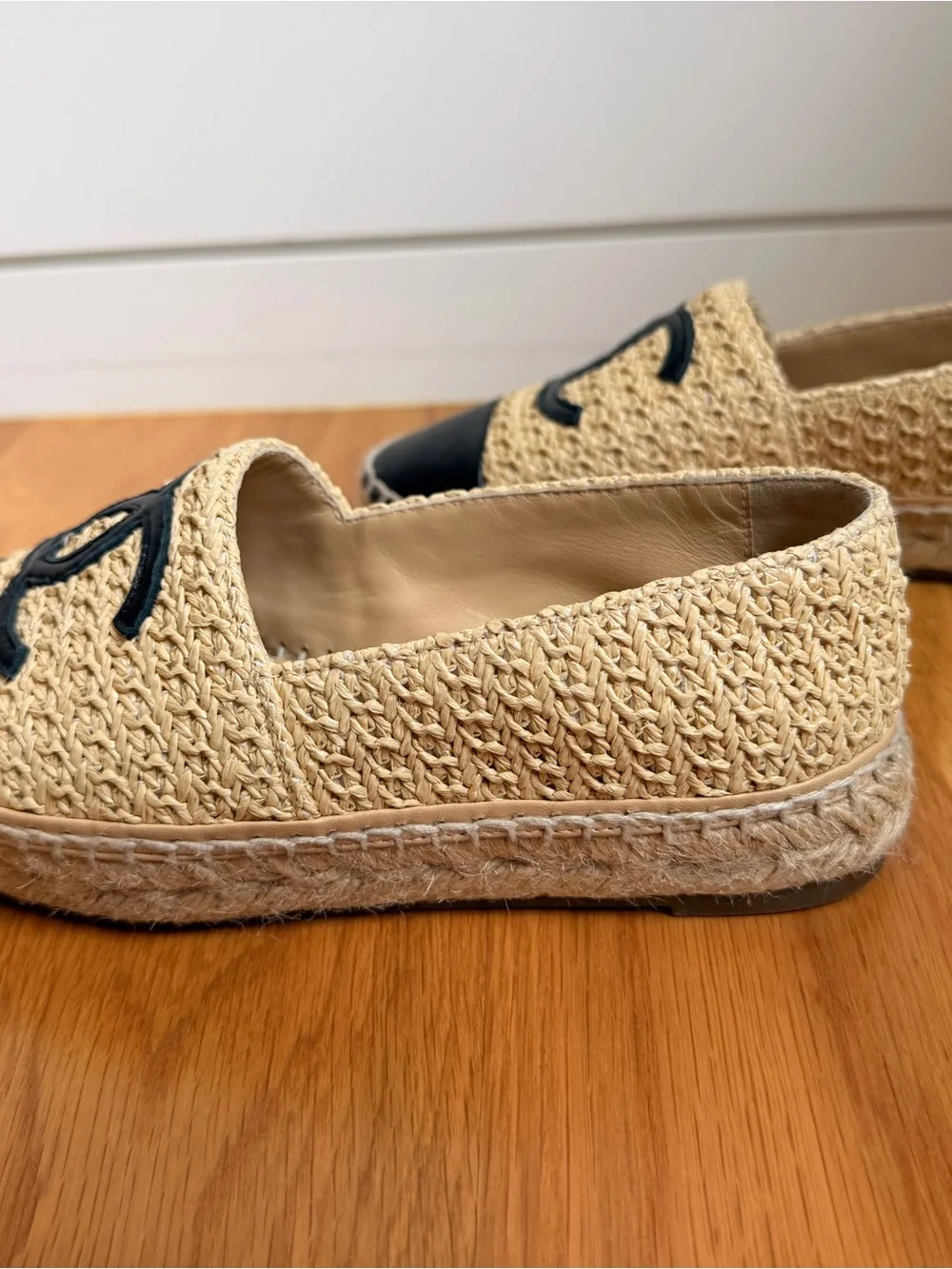 CHANEL 2022 Interlocking CC Logo Espadrilles